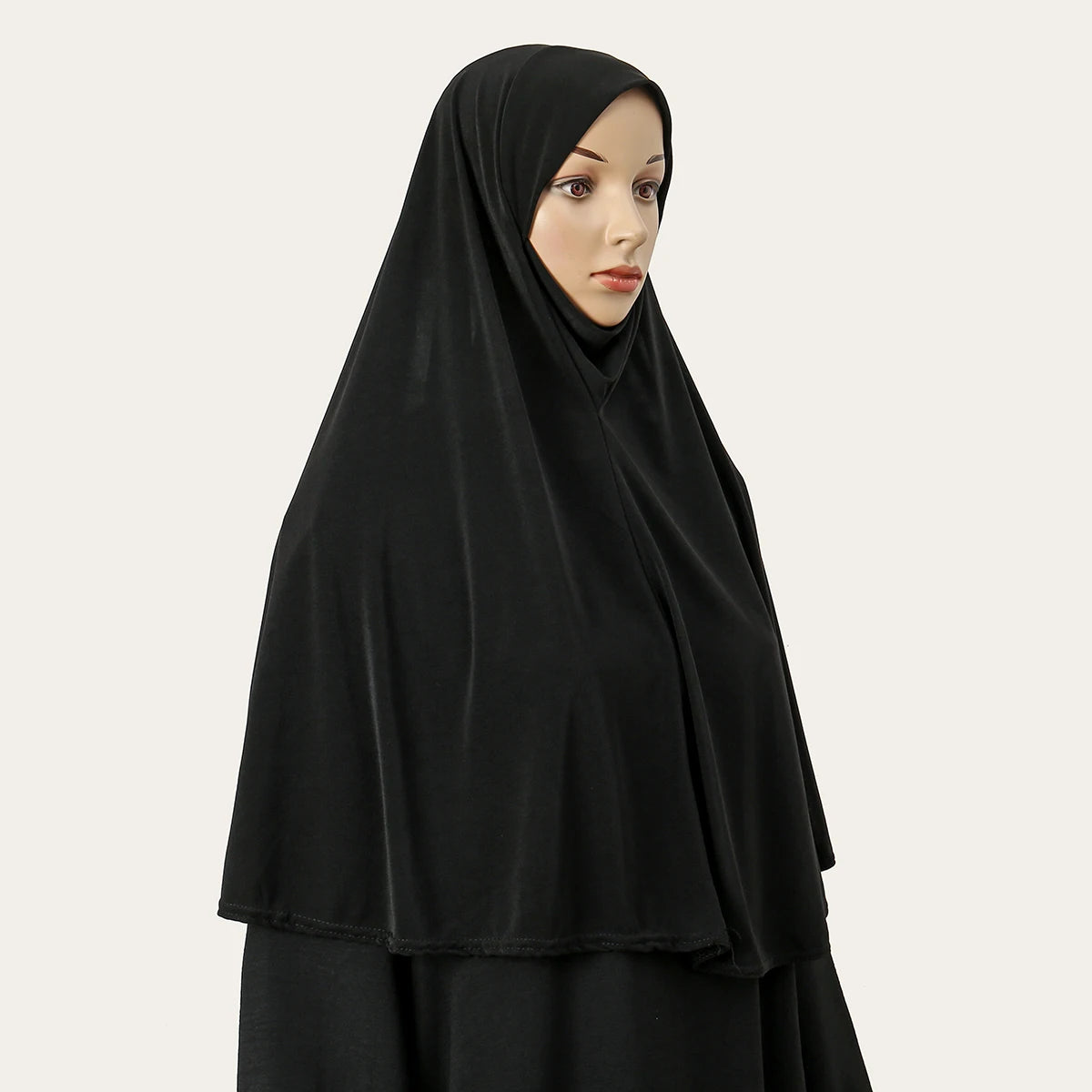 Muslim Cotton Hemp Hijab for Women Solid Color Long Abays Soft Inner Hijab Islamic Plain Headscarf Wraps Full Cover