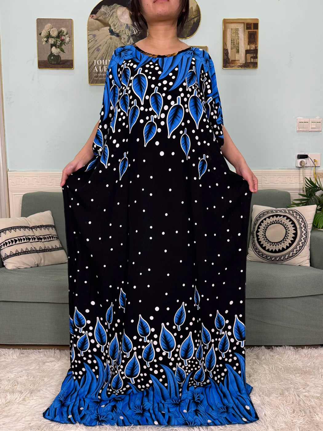 Abayas For Women 2025 Printed Cotton Soft Loose Fit Femme Robe African Islam Nigeria Dresses With 160x80 Tassels Shawl Sacrf