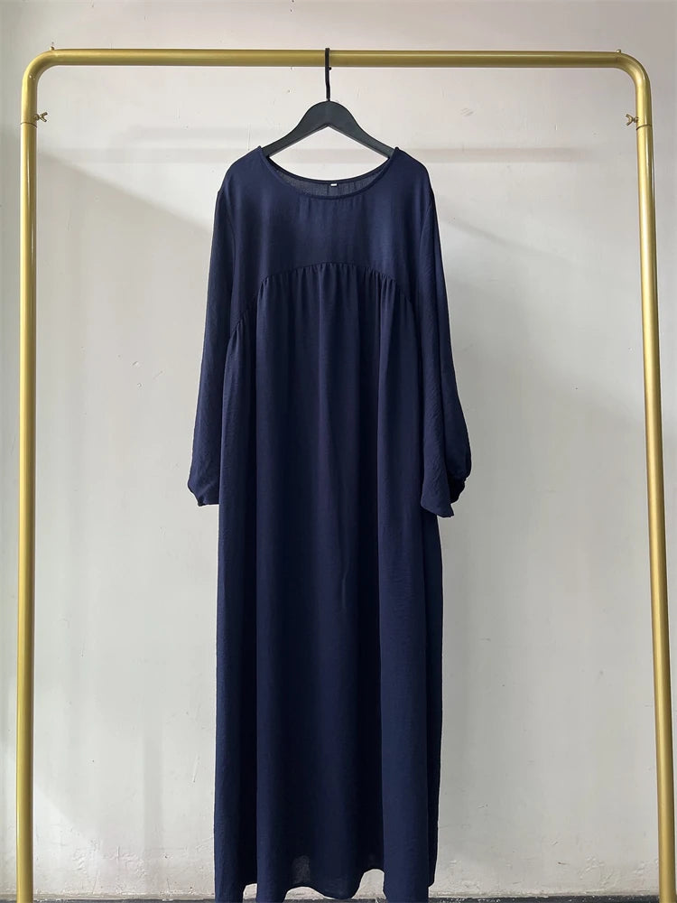 Eid Plain Modest Khimar Abaya Dubai 2024 Muslim Islam Arabic Palestine Abayas For Women Kaftan Dress Caftan Robe Femme Musulmane