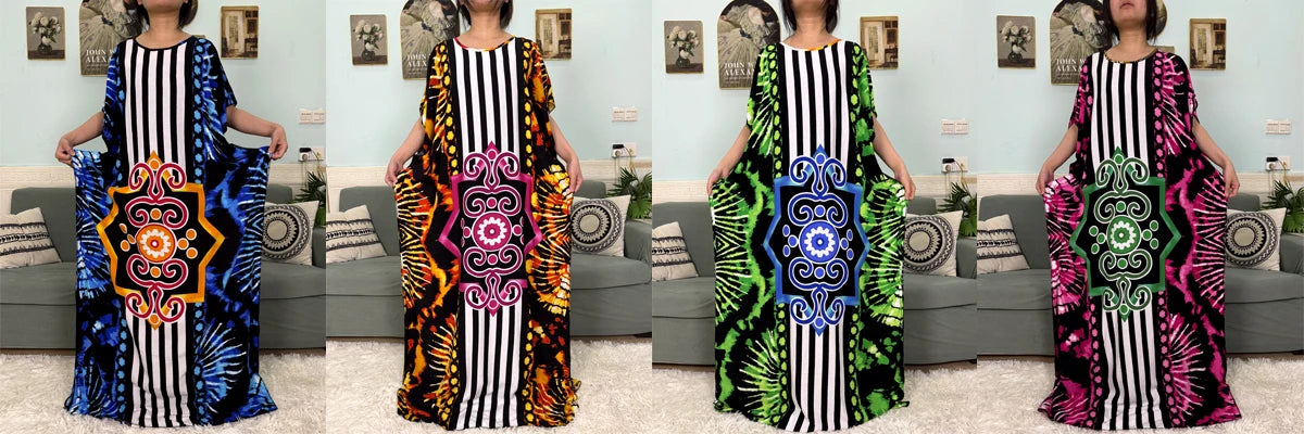 Abayas For Women 2025 Printed Cotton Soft Loose Fit Femme Robe African Islam Nigeria Dresses With 160x80 Tassels Shawl Sacrf