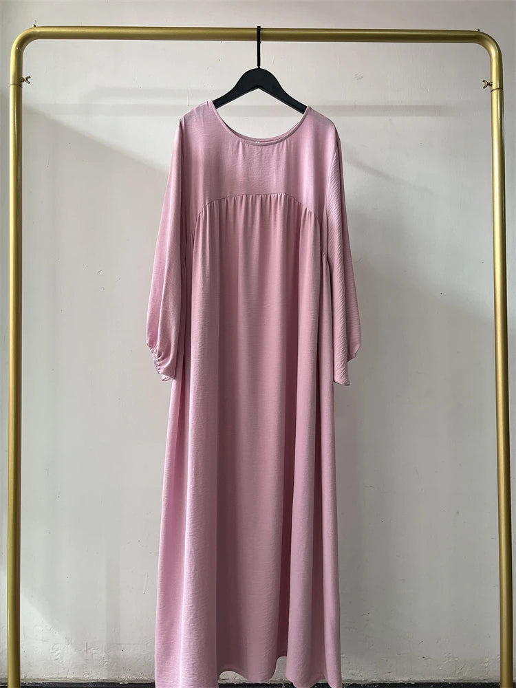 Eid Plain Modest Khimar Abaya Dubai 2024 Muslim Islam Arabic Palestine Abayas For Women Kaftan Dress Caftan Robe Femme Musulmane