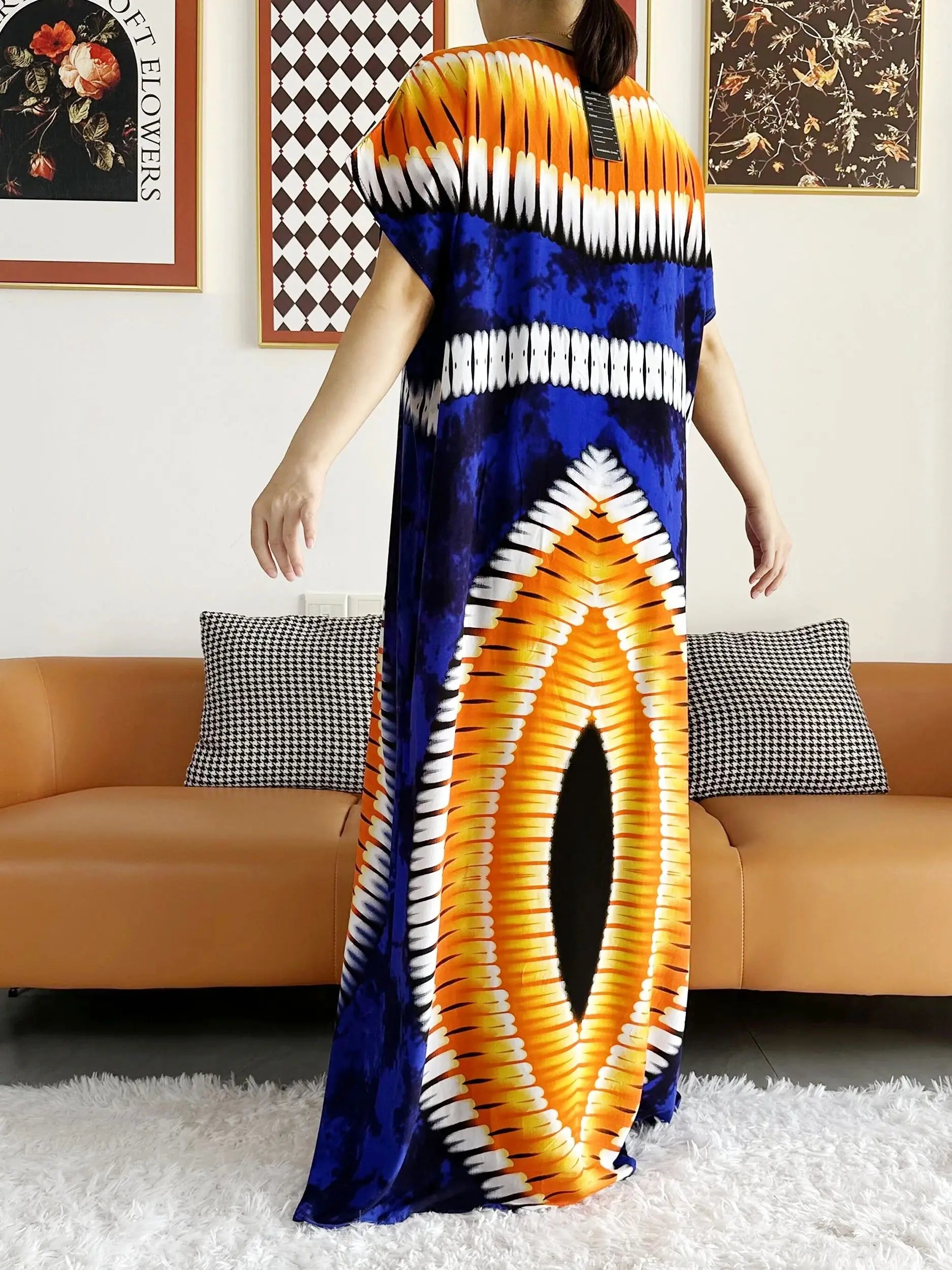 High Grade Design Dubai Women Abaya Long Sleeve Autumn  Dress Cotton With Big Scarf Boubou Maxi Islam Women Dress African Abaya