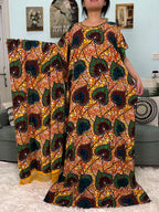 Abayas For Women 2025 Printed Cotton Soft Loose Fit Femme Robe African Islam Nigeria Dresses With 160x80 Tassels Shawl Sacrf