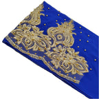 Muslim Chiffon Hijabs Scarf Turban Gold Glitters Beads Hijab for Woman Ramadan Foulard Musulmane Pour Femme Long Headscarf