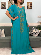 Muslim Pure Abayas For Women Dubai Islam Cotton Solid Color Loose Fit Caftan Marocain Femme Robe African Dresses With Headscarf