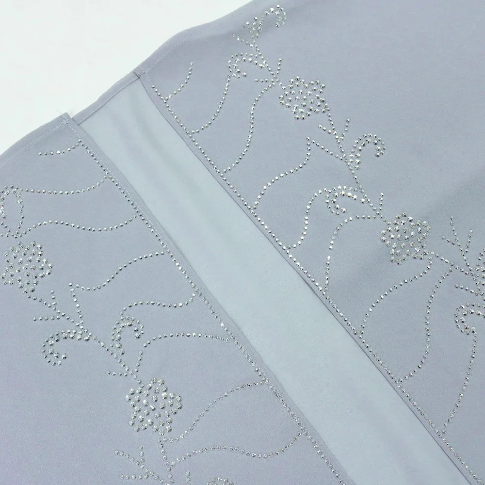 Autumn Fashion Muslim Dresses for Women Muslim Long Sleeve V-neck Party Evening Long Abay Dress Suit Inner and Abaya Outfits