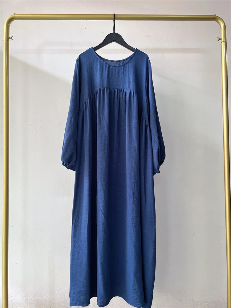 Eid Plain Modest Khimar Abaya Dubai 2024 Muslim Islam Arabic Palestine Abayas For Women Kaftan Dress Caftan Robe Femme Musulmane