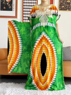 High Grade Design Dubai Women Abaya Long Sleeve Autumn  Dress Cotton With Big Scarf Boubou Maxi Islam Women Dress African Abaya