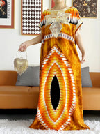 High Grade Design Dubai Women Abaya Long Sleeve Autumn  Dress Cotton With Big Scarf Boubou Maxi Islam Women Dress African Abaya