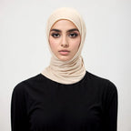 Solid Color Cotton Triangle Scarf Muslim Hijab Shawls Woman Soft Wraps Lady Fashion Causal Turban Islamic Jersey Headband