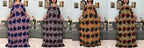 Abayas For Women 2025 Printed Cotton Soft Loose Fit Femme Robe African Islam Nigeria Dresses With 160x80 Tassels Shawl Sacrf