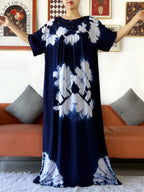 Latest Party Dress Tie-dry Printed Cotton Women Boho Maxi Dress Casual Holiday Fashion Party Dresses Indie Folk African Vestidos
