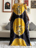 High Grade Design Dubai Women Abaya Long Sleeve Autumn  Dress Cotton With Big Scarf Boubou Maxi Islam Women Dress African Abaya