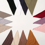 Hot Sale Modal Jersey Hijab Triangle Scarf Woman Muslim Hijab Shawls Ladies Soft Wraps Solid Color Islamic Headband Turban