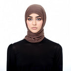 Solid Color Cotton Triangle Scarf Muslim Hijab Shawls Woman Soft Wraps Lady Fashion Causal Turban Islamic Jersey Headband