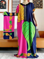 High Grade Design Dubai Women Abaya Long Sleeve Autumn  Dress Cotton With Big Scarf Boubou Maxi Islam Women Dress African Abaya