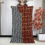 Summer Dubai Fashion Lady Clothing Soft Cotton Tie-dyed Loose Maxi Islam Women Short Sleeve African Abaya Dress With Big Scarf
