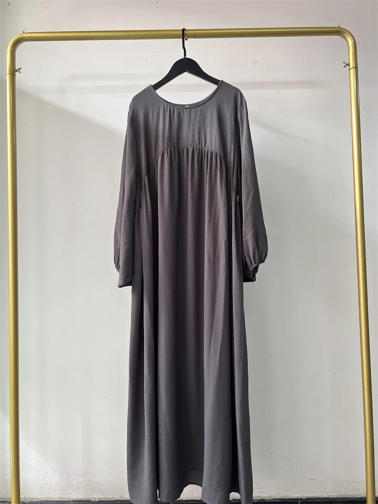 Eid Plain Modest Khimar Abaya Dubai 2024 Muslim Islam Arabic Palestine Abayas For Women Kaftan Dress Caftan Robe Femme Musulmane