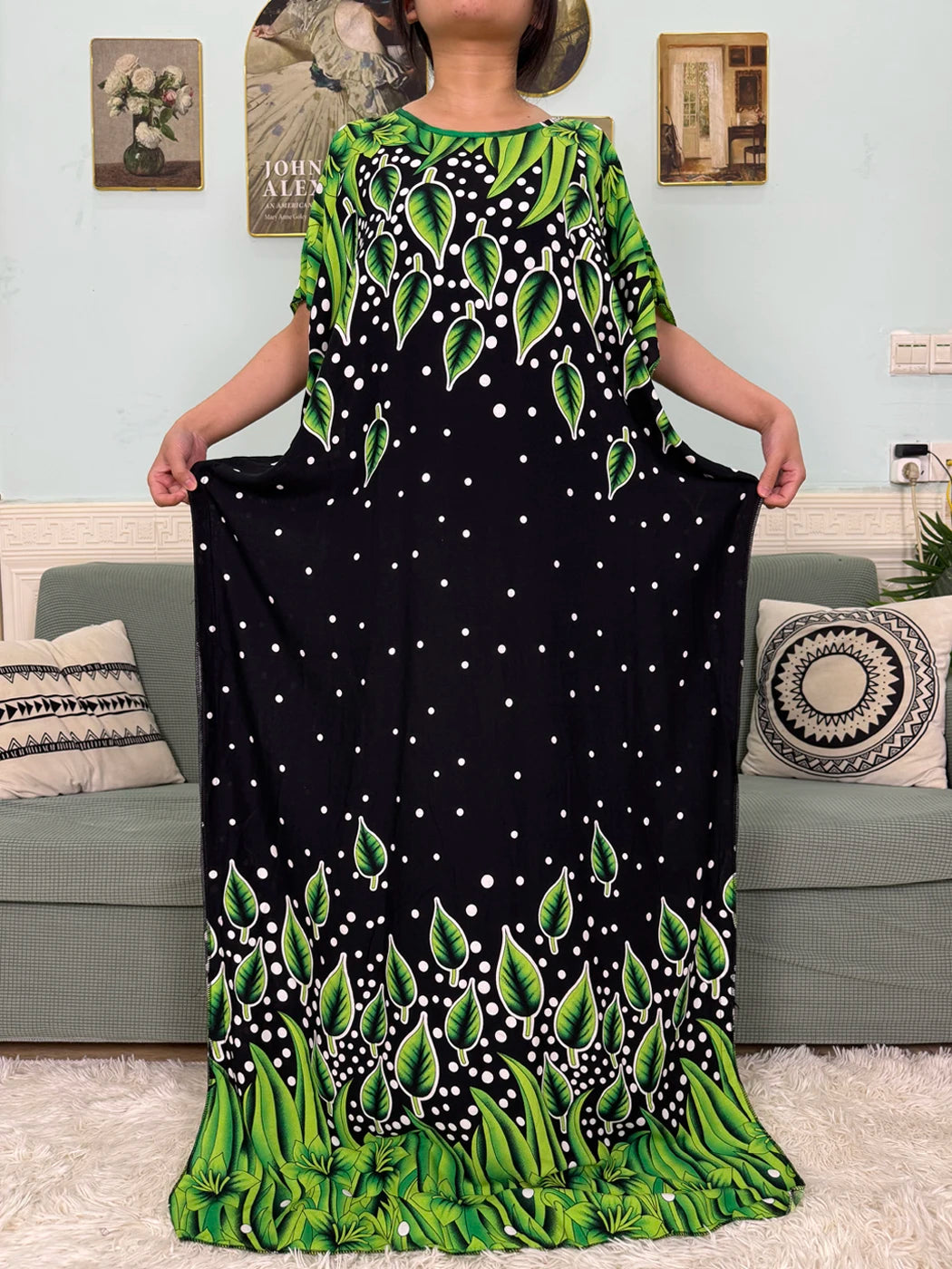 Abayas For Women 2025 Printed Cotton Soft Loose Fit Femme Robe African Islam Nigeria Dresses With 160x80 Tassels Shawl Sacrf