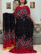 Abayas For Women 2025 Printed Cotton Soft Loose Fit Femme Robe African Islam Nigeria Dresses With 160x80 Tassels Shawl Sacrf