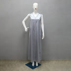 Autumn Fashion Muslim Dresses for Women Muslim Long Sleeve V-neck Party Evening Long Abay Dress Suit Inner and Abaya Outfits