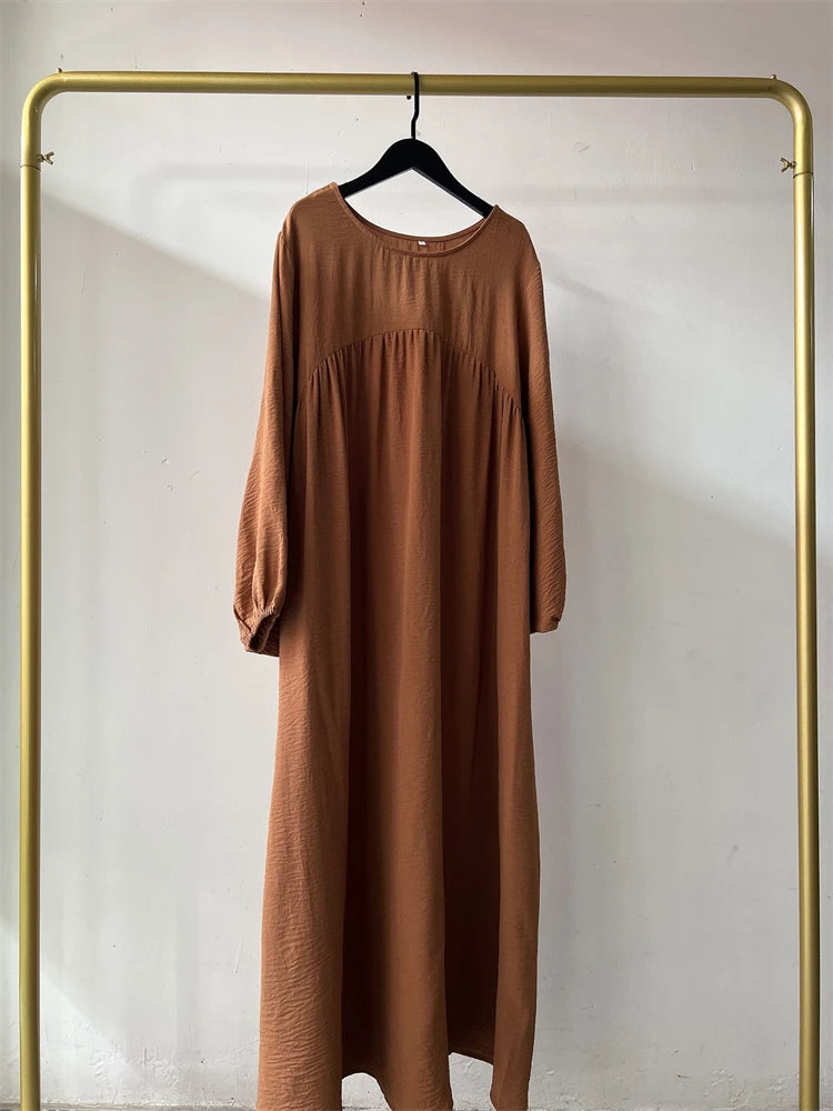 Eid Plain Modest Khimar Abaya Dubai 2024 Muslim Islam Arabic Palestine Abayas For Women Kaftan Dress Caftan Robe Femme Musulmane