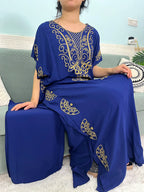 Muslim Pure Abayas For Women Dubai Islam Cotton Solid Color Loose Fit Caftan Marocain Femme Robe African Dresses With Headscarf