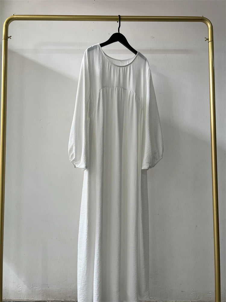 Eid Plain Modest Khimar Abaya Dubai 2024 Muslim Islam Arabic Palestine Abayas For Women Kaftan Dress Caftan Robe Femme Musulmane