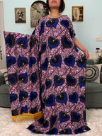 Abayas For Women 2025 Printed Cotton Soft Loose Fit Femme Robe African Islam Nigeria Dresses With 160x80 Tassels Shawl Sacrf