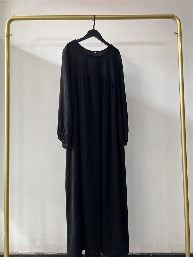 Eid Plain Modest Khimar Abaya Dubai 2024 Muslim Islam Arabic Palestine Abayas For Women Kaftan Dress Caftan Robe Femme Musulmane