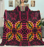 Mslim Abayas For Women Cotton Embroidery Printed Long Sleeves Loose Femme Robe African Boubou Dresses With 150x165cm Shawl Scarf