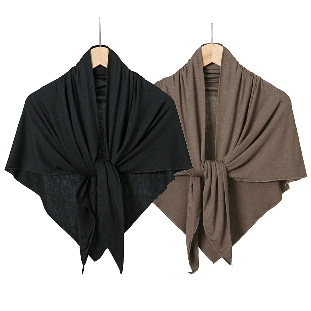 Hot Sale Modal Jersey Hijab Triangle Scarf Woman Muslim Hijab Shawls Ladies Soft Wraps Solid Color Islamic Headband Turban