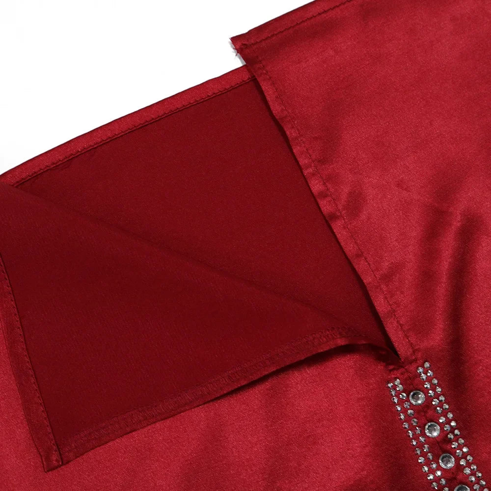 Autumn Fashion Muslim Dresses for Women Muslim Long Sleeve V-neck Party Evening Long Abay Dress Suit Inner and Abaya Outfits