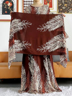 New Style African Dashiki Print Long Sleeve Loose Cotton Elegant Women  Abaya Long Dress Summer Maxi Casual Dresses Vestidos