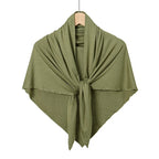 Hot Sale Modal Jersey Hijab Triangle Scarf Woman Muslim Hijab Shawls Ladies Soft Wraps Solid Color Islamic Headband Turban