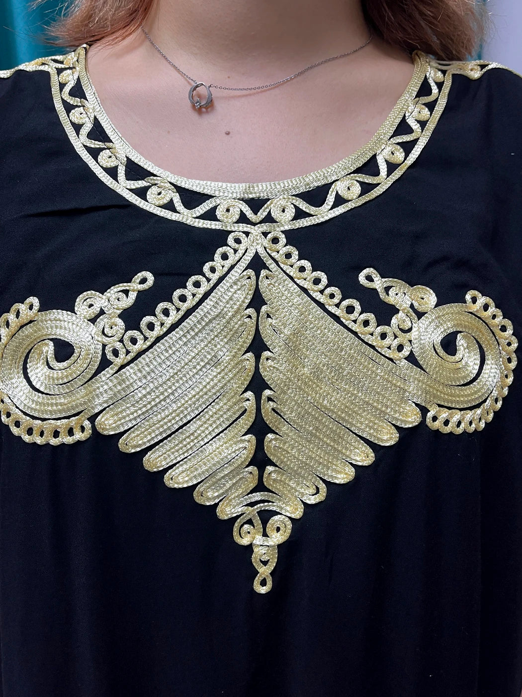 Abayas For Women Black Appliques Cotton Loose Fit Femme Robe Muslim Kaftan African Islam Nigeria Traditional Dresses With Turban