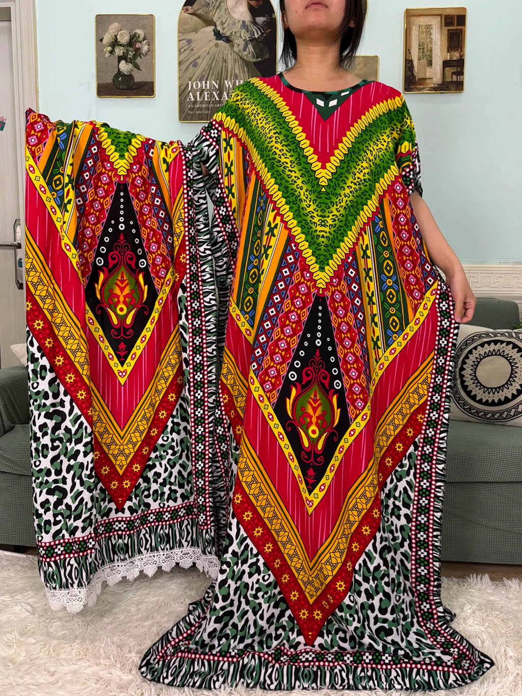 Abayas For Women 2025 Printed Cotton Soft Loose Fit Femme Robe African Islam Nigeria Dresses With 160x80 Tassels Shawl Sacrf