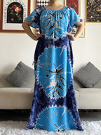 High Grade Design Dubai Women Abaya Long Sleeve Autumn  Dress Cotton With Big Scarf Boubou Maxi Islam Women Dress African Abaya