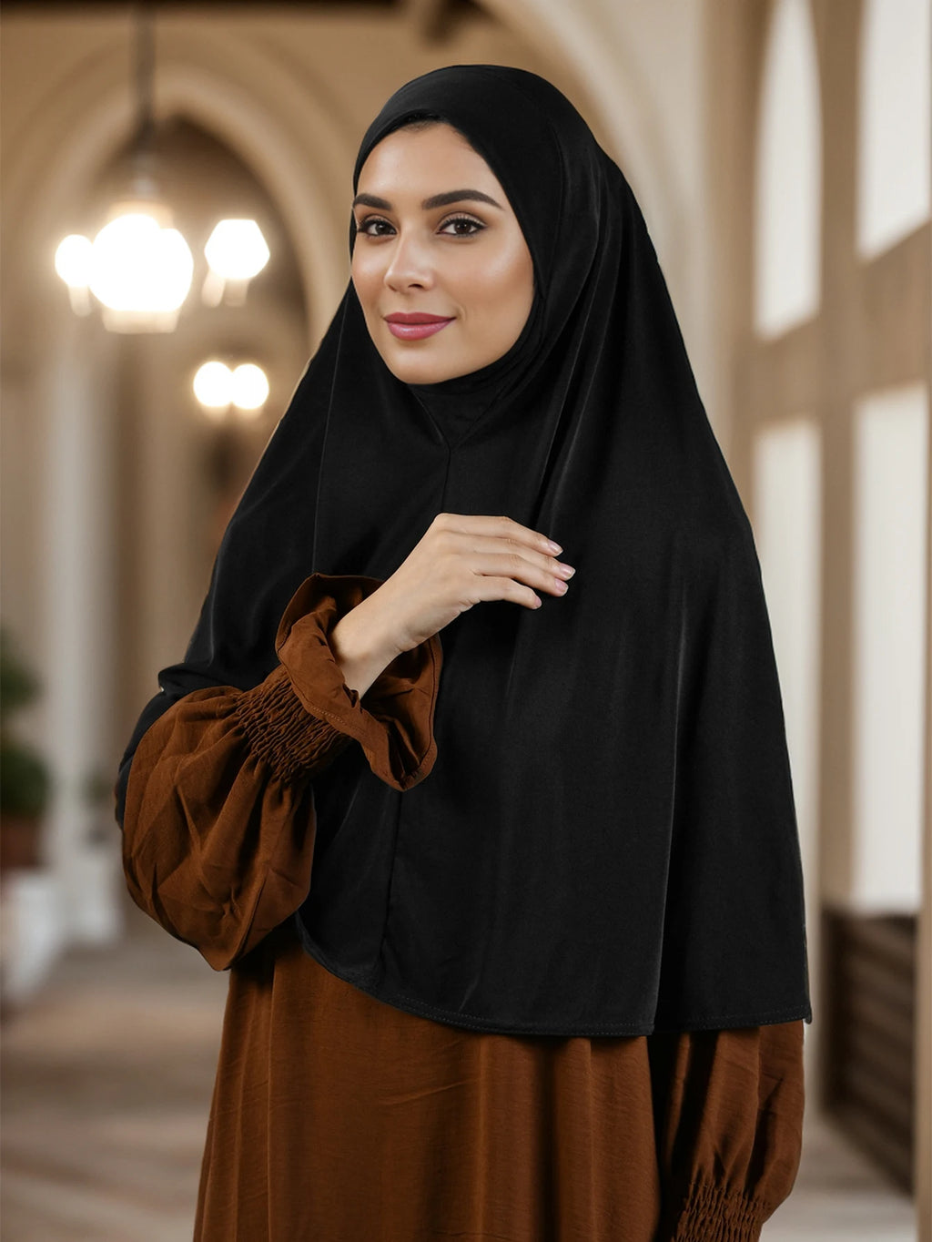 Muslim Cotton Hemp Hijab for Women Solid Color Long Abays Soft Inner Hijab Islamic Plain Headscarf Wraps Full Cover