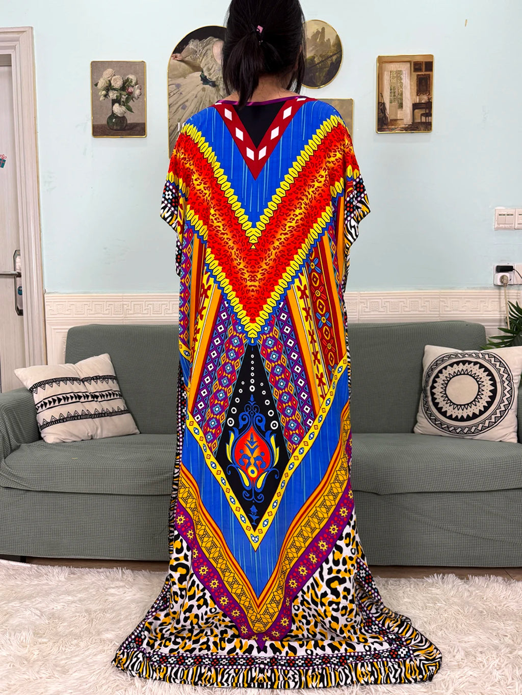 Abayas For Women 2025 Printed Cotton Soft Loose Fit Femme Robe African Islam Nigeria Dresses With 160x80 Tassels Shawl Sacrf