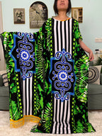 Abayas For Women 2025 Printed Cotton Soft Loose Fit Femme Robe African Islam Nigeria Dresses With 160x80 Tassels Shawl Sacrf