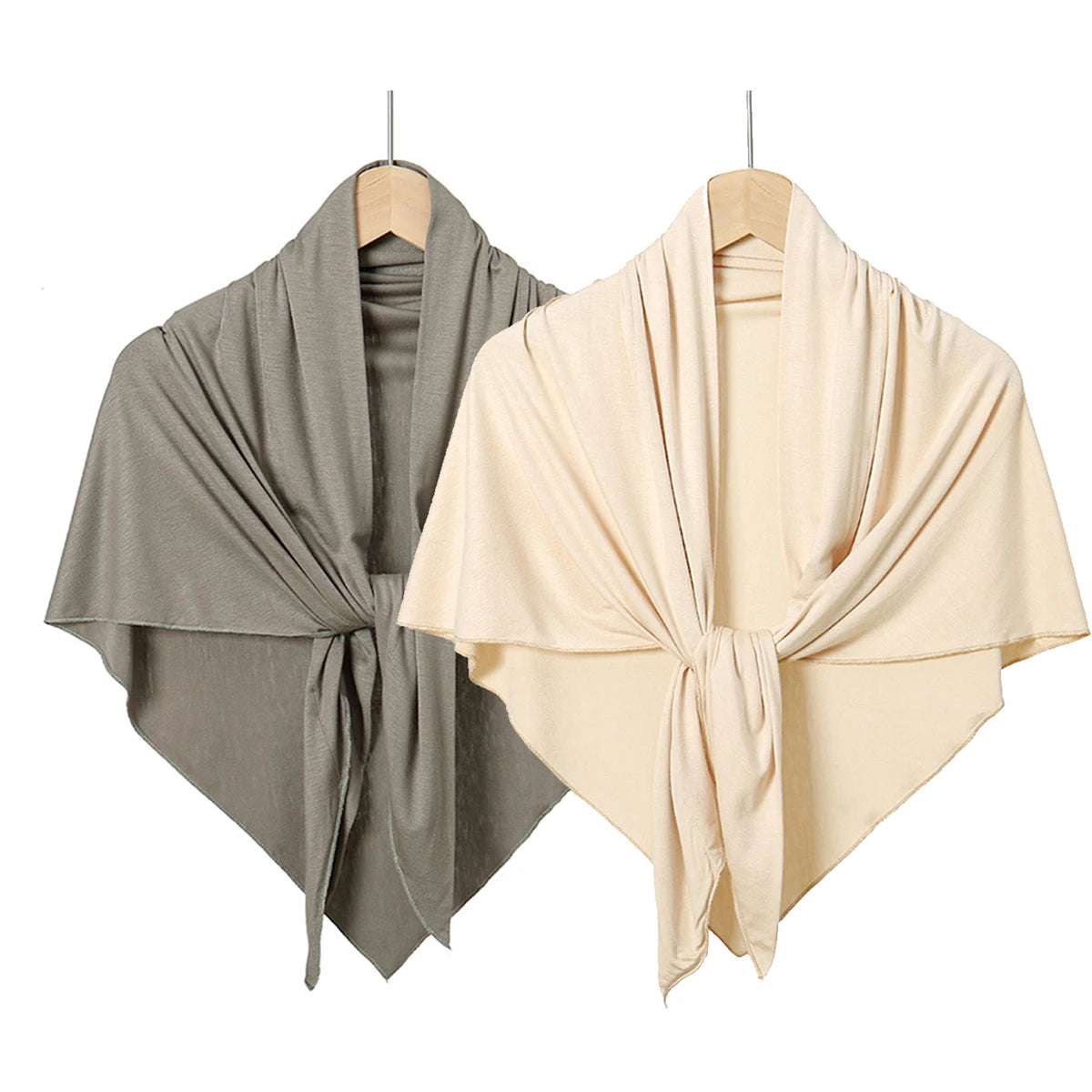 Hot Sale Modal Jersey Hijab Triangle Scarf Woman Muslim Hijab Shawls Ladies Soft Wraps Solid Color Islamic Headband Turban