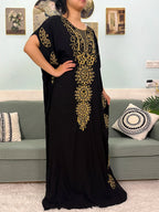 Muslim Pure Abayas For Women Dubai Islam Cotton Solid Color Loose Fit Caftan Marocain Femme Robe African Dresses With Headscarf