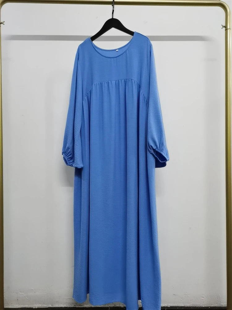 Eid Plain Modest Khimar Abaya Dubai 2024 Muslim Islam Arabic Palestine Abayas For Women Kaftan Dress Caftan Robe Femme Musulmane
