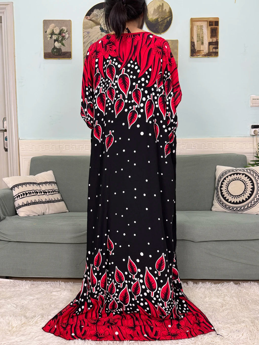 Abayas For Women 2025 Printed Cotton Soft Loose Fit Femme Robe African Islam Nigeria Dresses With 160x80 Tassels Shawl Sacrf