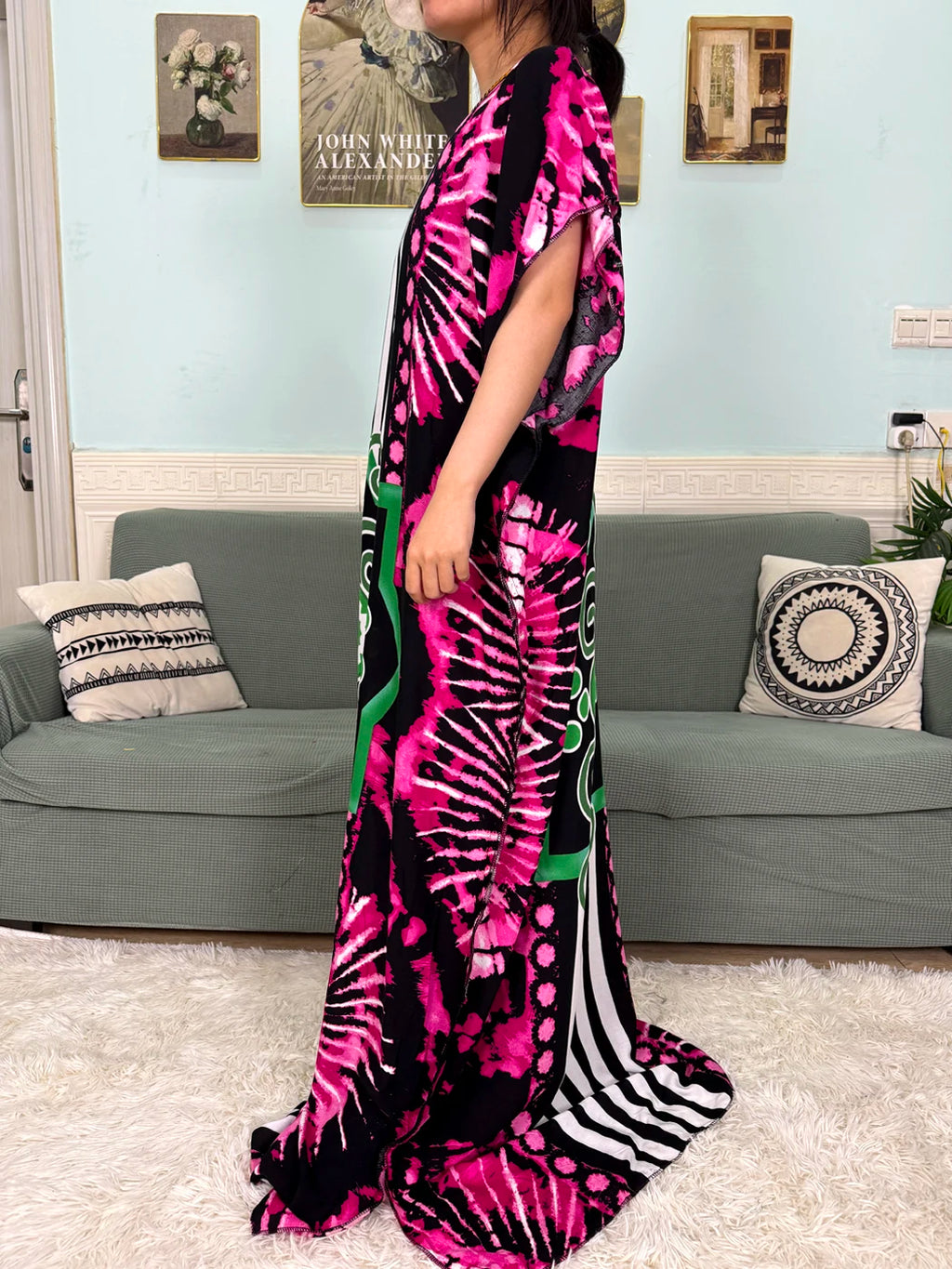Abayas For Women 2025 Printed Cotton Soft Loose Fit Femme Robe African Islam Nigeria Dresses With 160x80 Tassels Shawl Sacrf