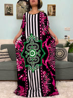 Abayas For Women 2025 Printed Cotton Soft Loose Fit Femme Robe African Islam Nigeria Dresses With 160x80 Tassels Shawl Sacrf