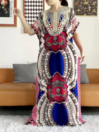 High Grade Design Dubai Women Abaya Long Sleeve Autumn  Dress Cotton With Big Scarf Boubou Maxi Islam Women Dress African Abaya