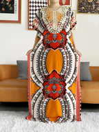 High Grade Design Dubai Women Abaya Long Sleeve Autumn  Dress Cotton With Big Scarf Boubou Maxi Islam Women Dress African Abaya