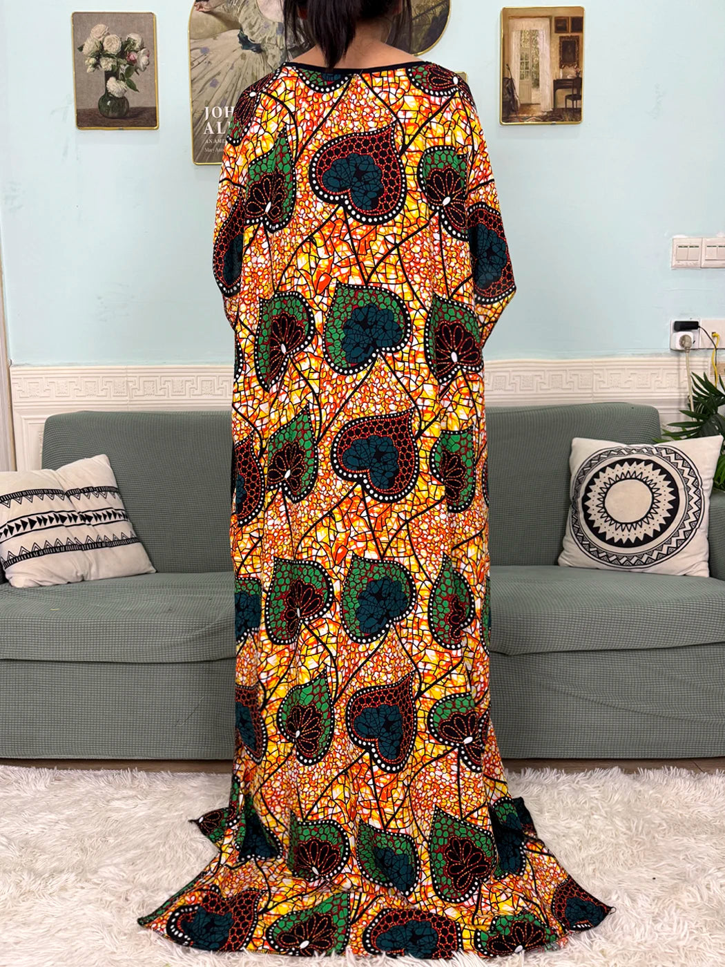 Abayas For Women 2025 Printed Cotton Soft Loose Fit Femme Robe African Islam Nigeria Dresses With 160x80 Tassels Shawl Sacrf